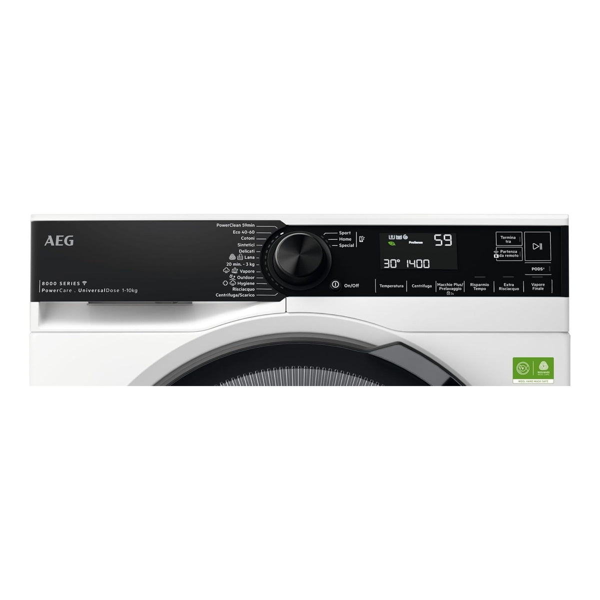 AEG LR8FH104VY LAVATRICE 10KG 1400 GIRI UNIVERSALDOSE INVERTER CLASSE A