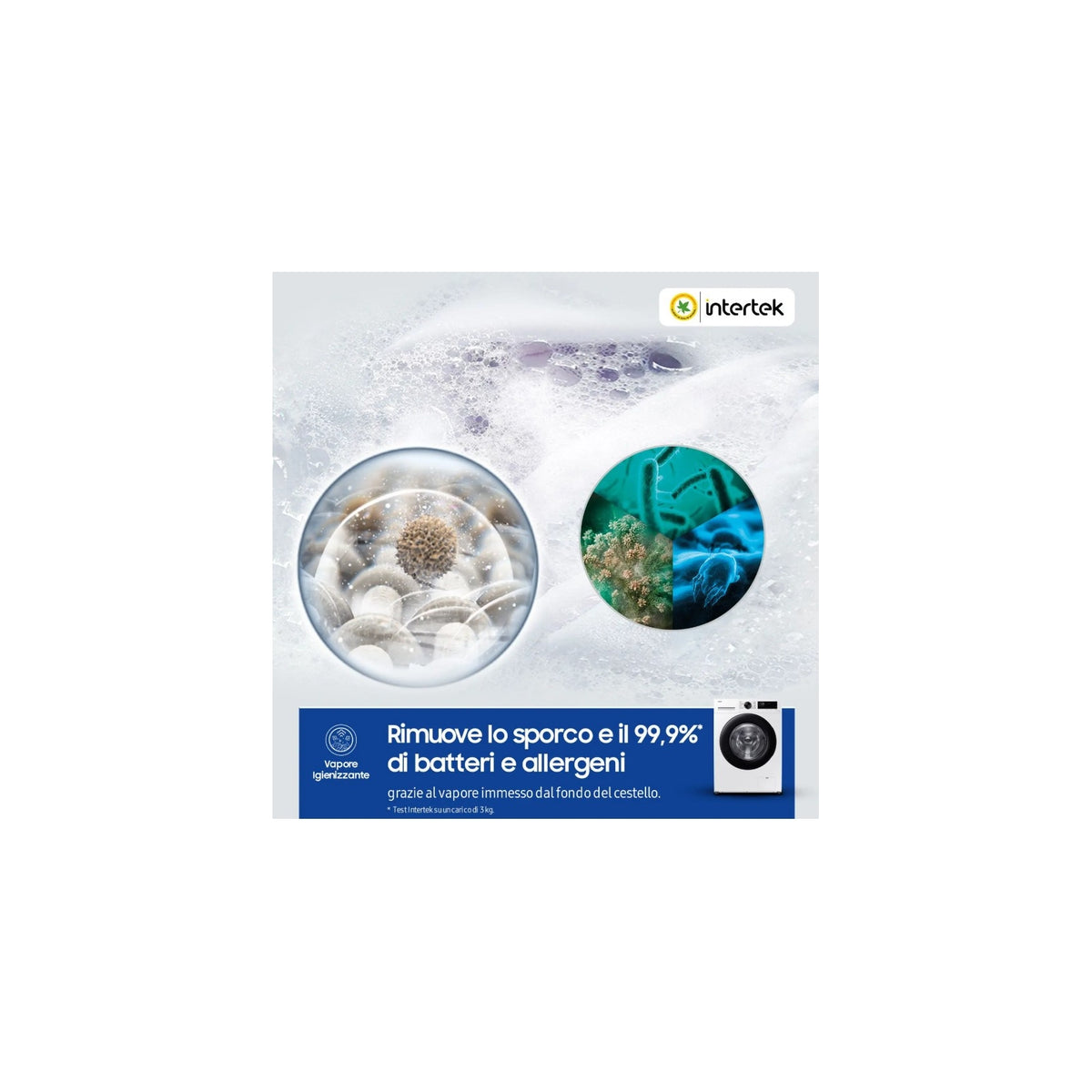 Samsung WW90CGC04DAEET Lavatrice 9 kg Crystal Clean 1400 Giri Classe A