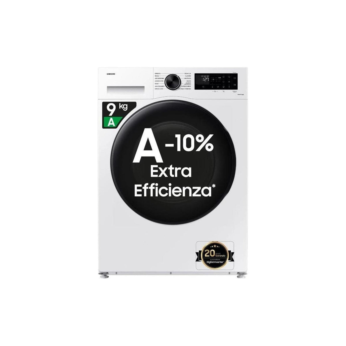 Samsung WW90CGC04DAEET Lavatrice 9 kg Crystal Clean 1400 Giri Classe A