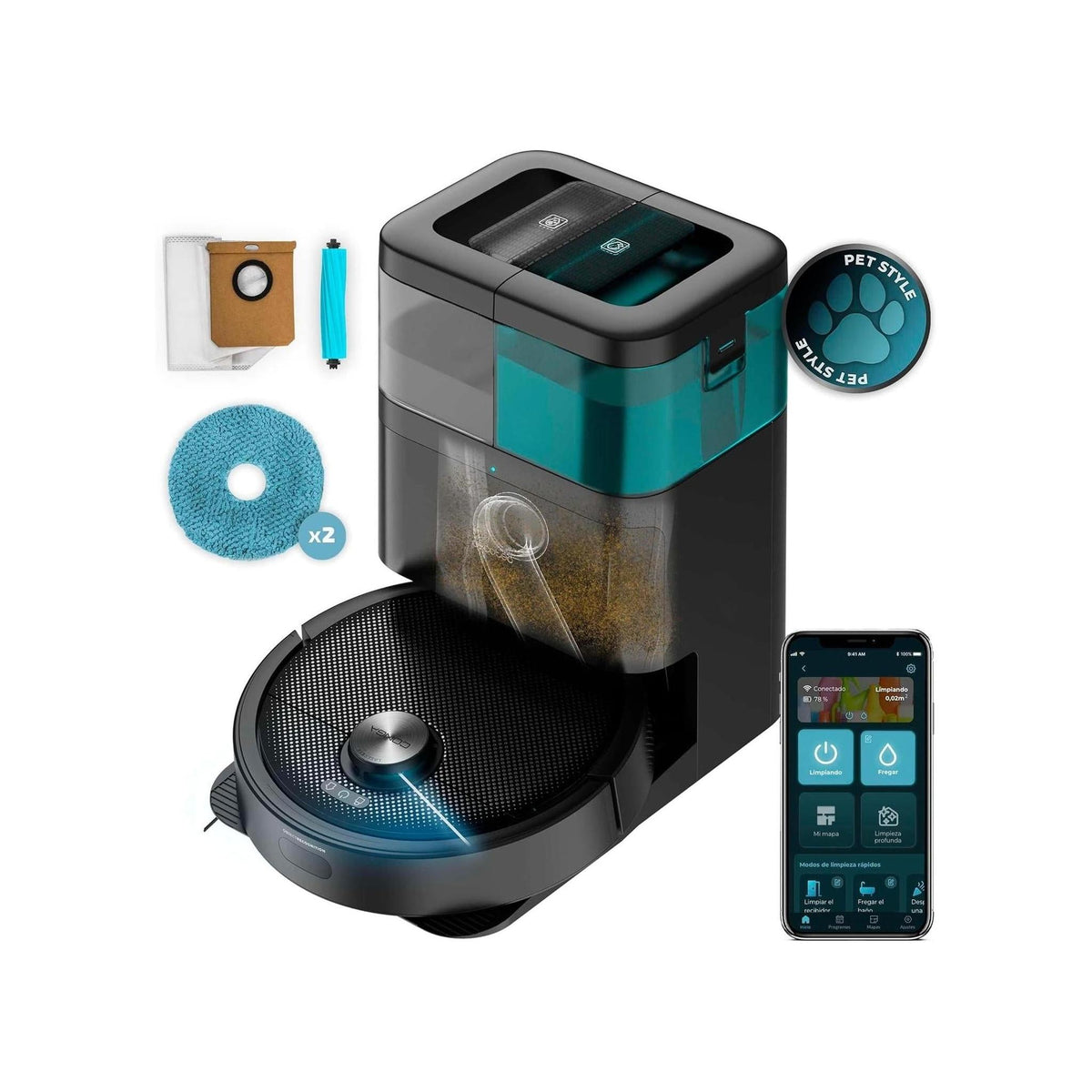 CECOTEC CONGA 15090 SpinArm ROBOT ASPIRA E LAVA WIFI - CONGA15090SPINARM
