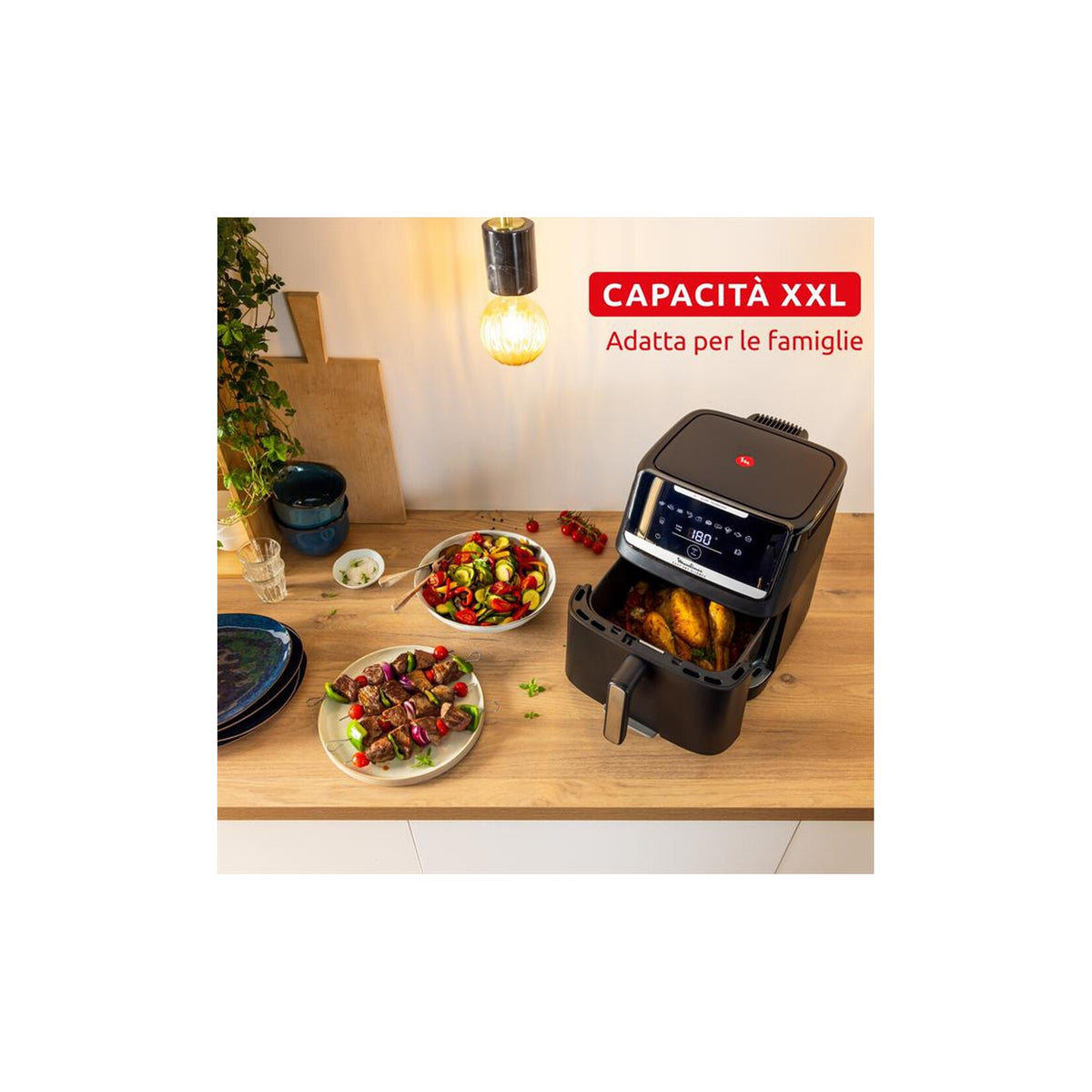 MOULINEX EZ8428F0 Easy Fry Silence Friggitrice ad Aria 7Lt - Nera