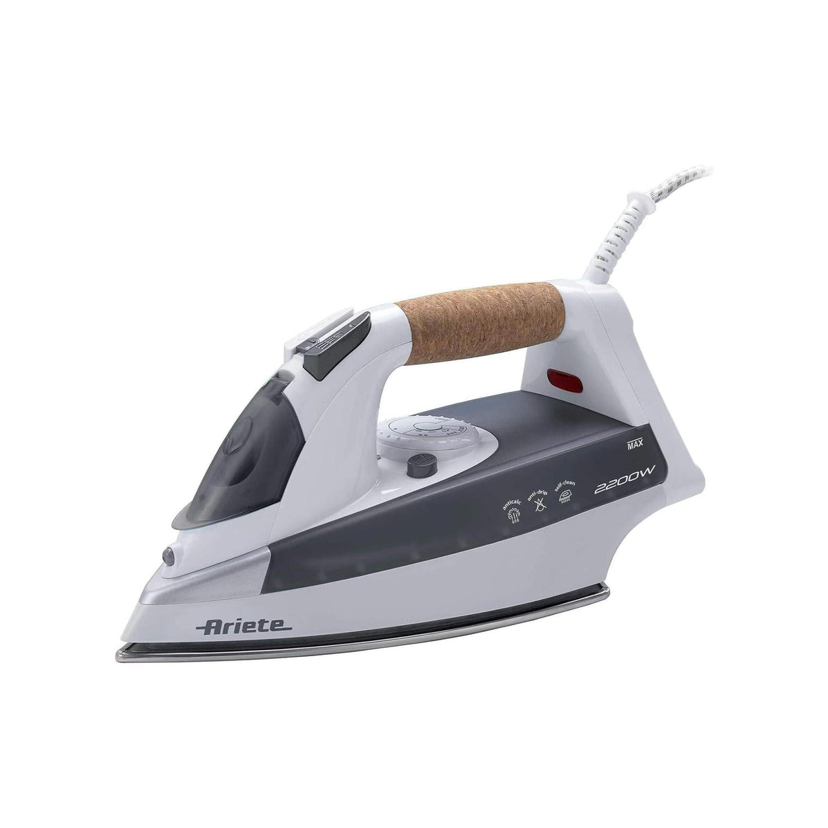 ARIETE 6232 FERRO DA STIRO A VAPORE 2200W SERBATOIO 300ML COLORE GRIGIO