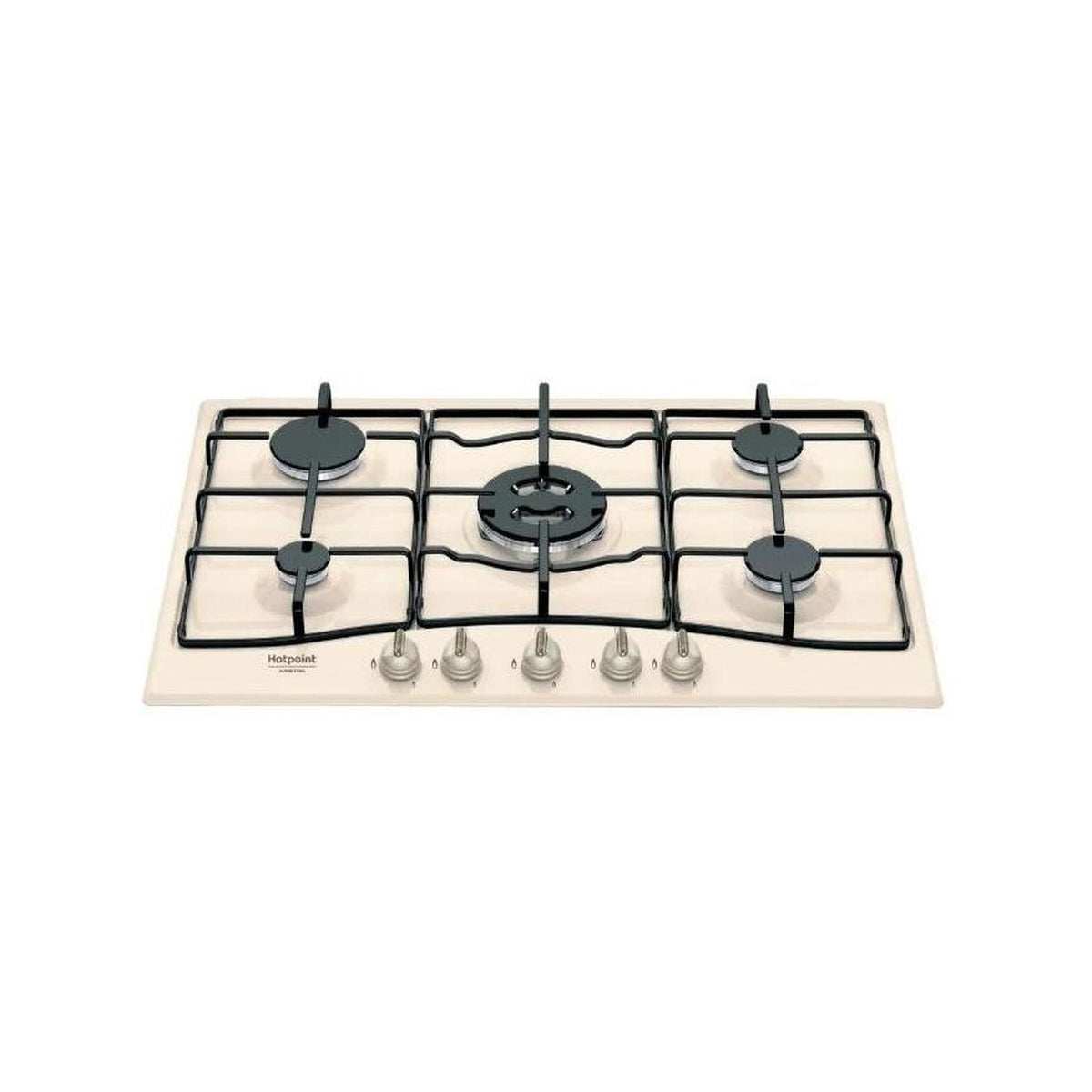 HOTPOINT PCN 750 T OW R/HA PIANO COTTURA 75CM 5 FUOCHI A GAS COLORE BIANCO ANTICO