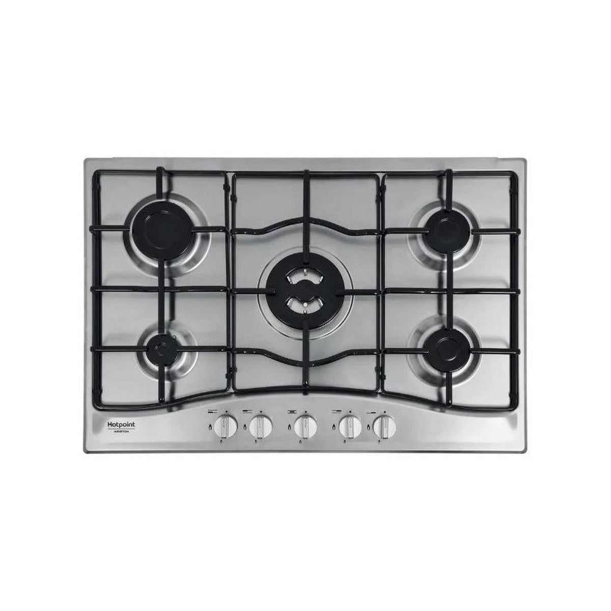 HOTPOINT PCN 752 T/IX/HAR PIANO COTTURA DA INCASSO 75CM 5 FUOCHI A GAS INOX - PCN752T/IX/HA
