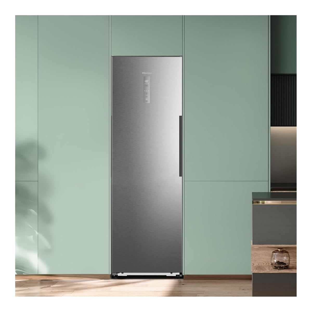 HISENSE FT3K310SEIE CONGELATORE VERTICALE 312LT TOTAL NO FROST INOX CLASSE E