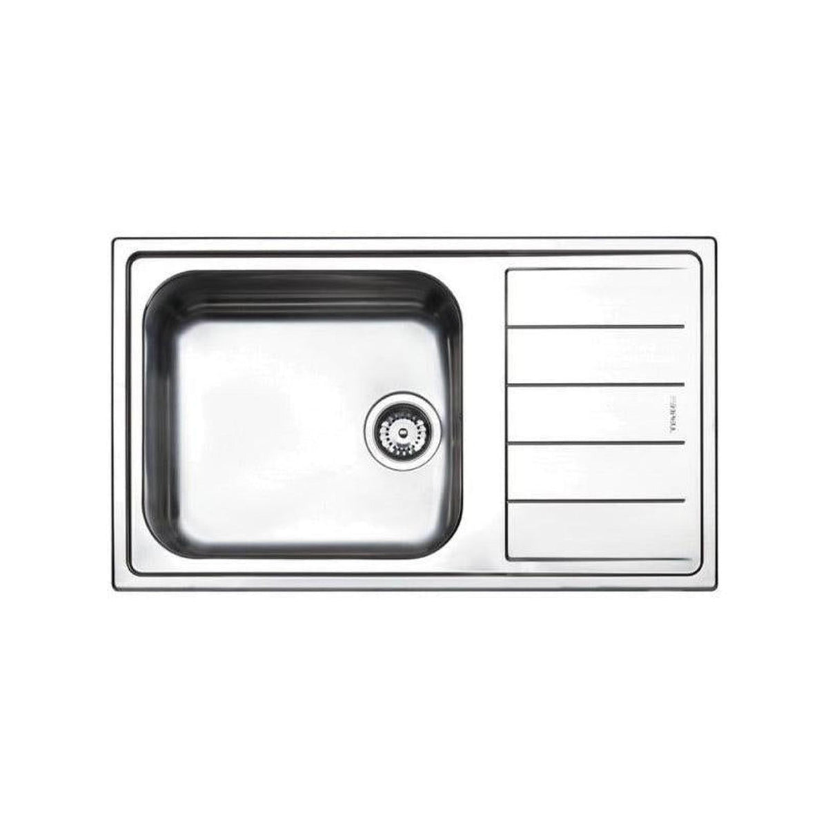 APELL LNG861IRBC LAVELLO UNA VASCA CON GOCCIOLATOIO A DESTRA 86x50CM - INOX