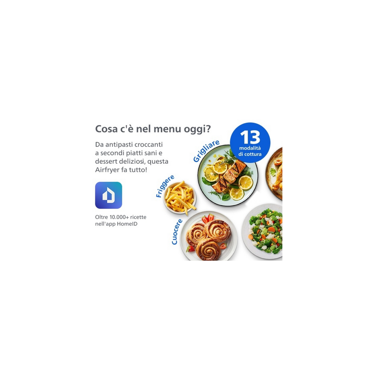 PHILIPS NA462/70 FRIGGITRICE AD ARIA AIRFRYER 4000 10LT 2750W NERA