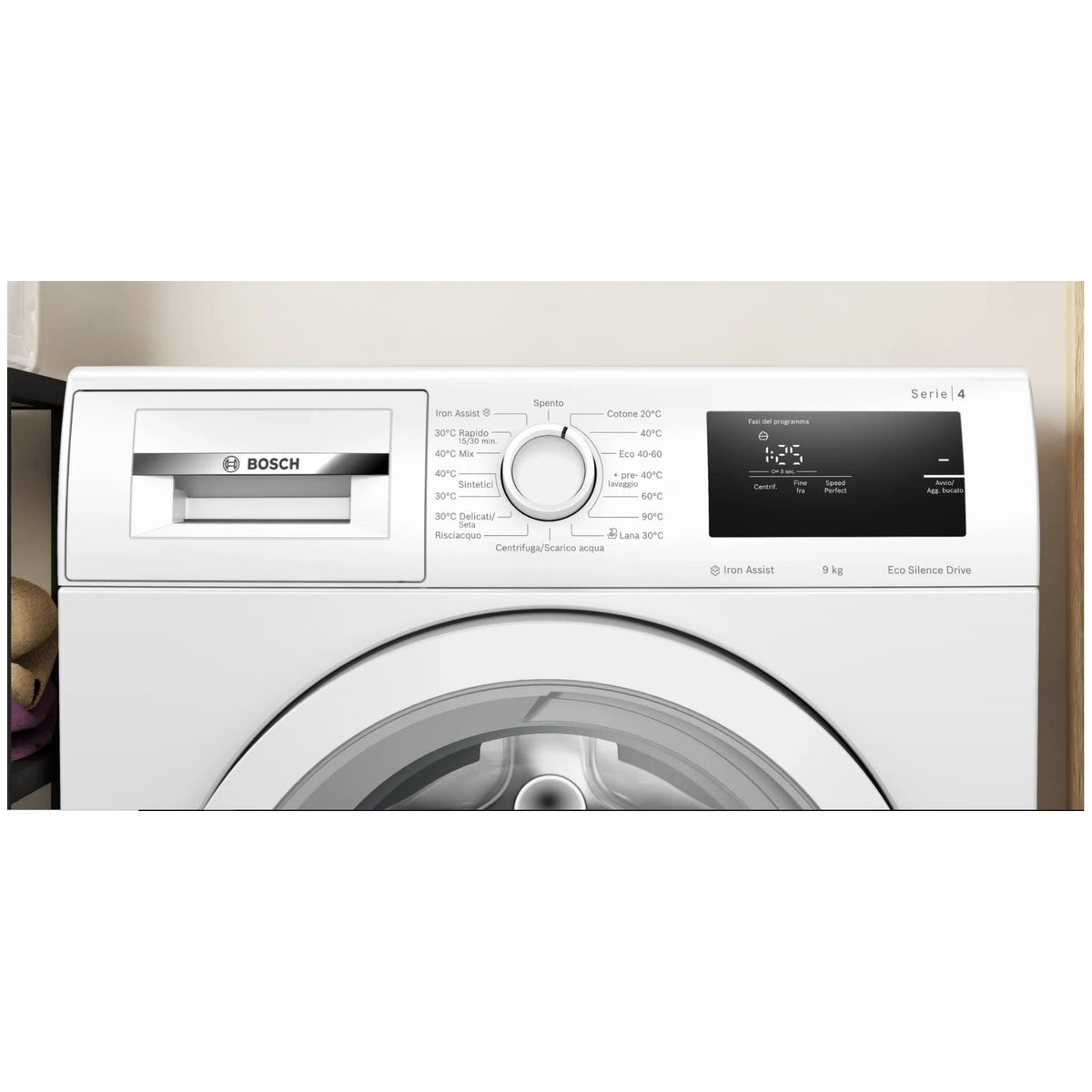 BOSCH WAN24009IT SERIE 4 LAVATRICE 9KG 1200 GIRI VAPORE CLASSE A