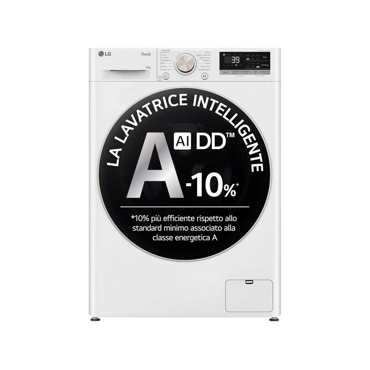 LG F4R7010TSWG LAVATRICE 10KG 1400 GIRI VAPORE WIFI CLASSE A