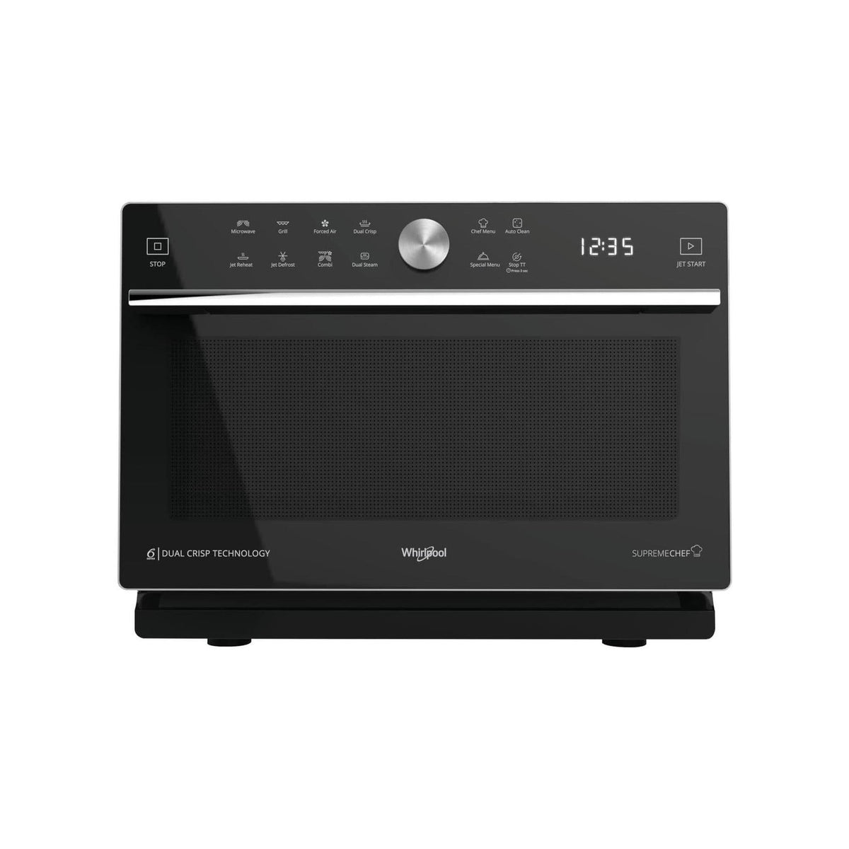 WHIRLPOOL MWSC 933 SB FORNO MICROONDE COMBINATO 33LT 900W VAPORE COLORE NERO/INOX - MWSC933SB