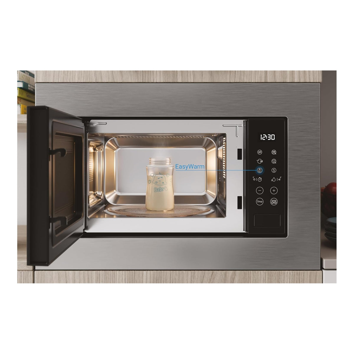 INDESIT MWI 120 GX.1 MICROONDE DA INCASSO 20LT COLORE INOX