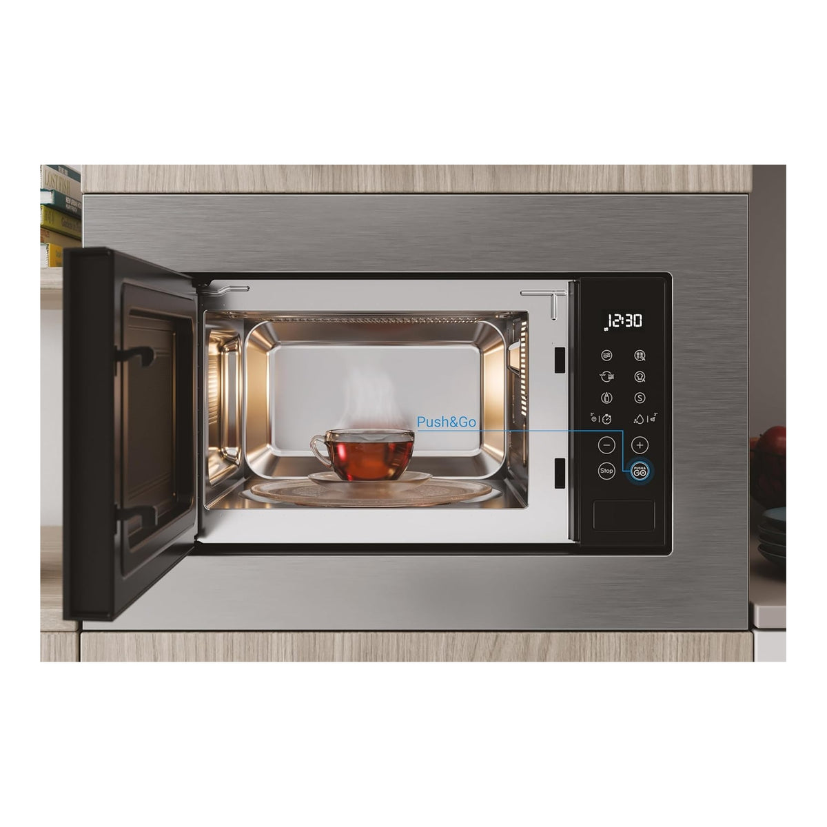 INDESIT MWI 120 GX.1 MICROONDE DA INCASSO 20LT COLORE INOX