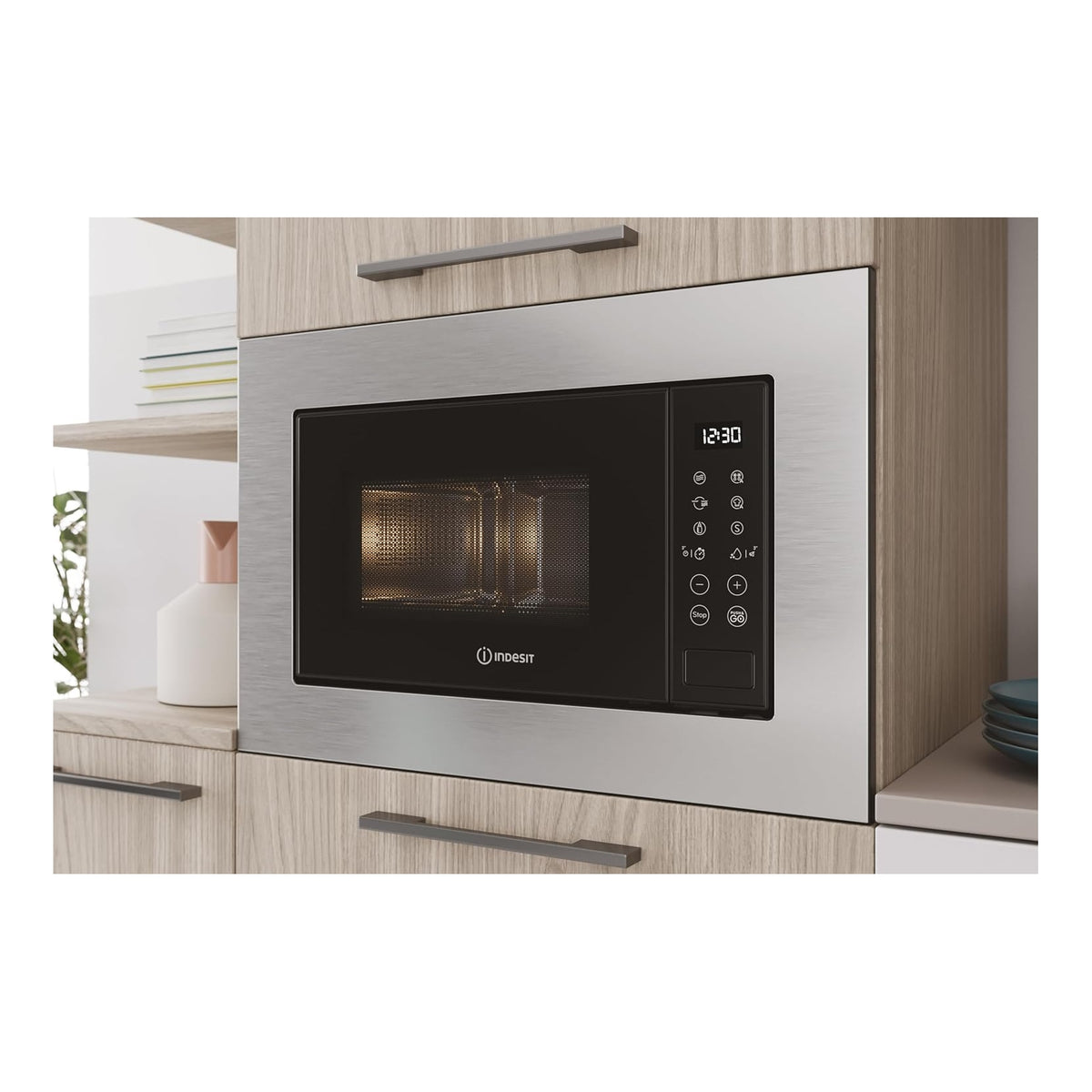 INDESIT MWI 120 GX.1 MICROONDE DA INCASSO 20LT COLORE INOX