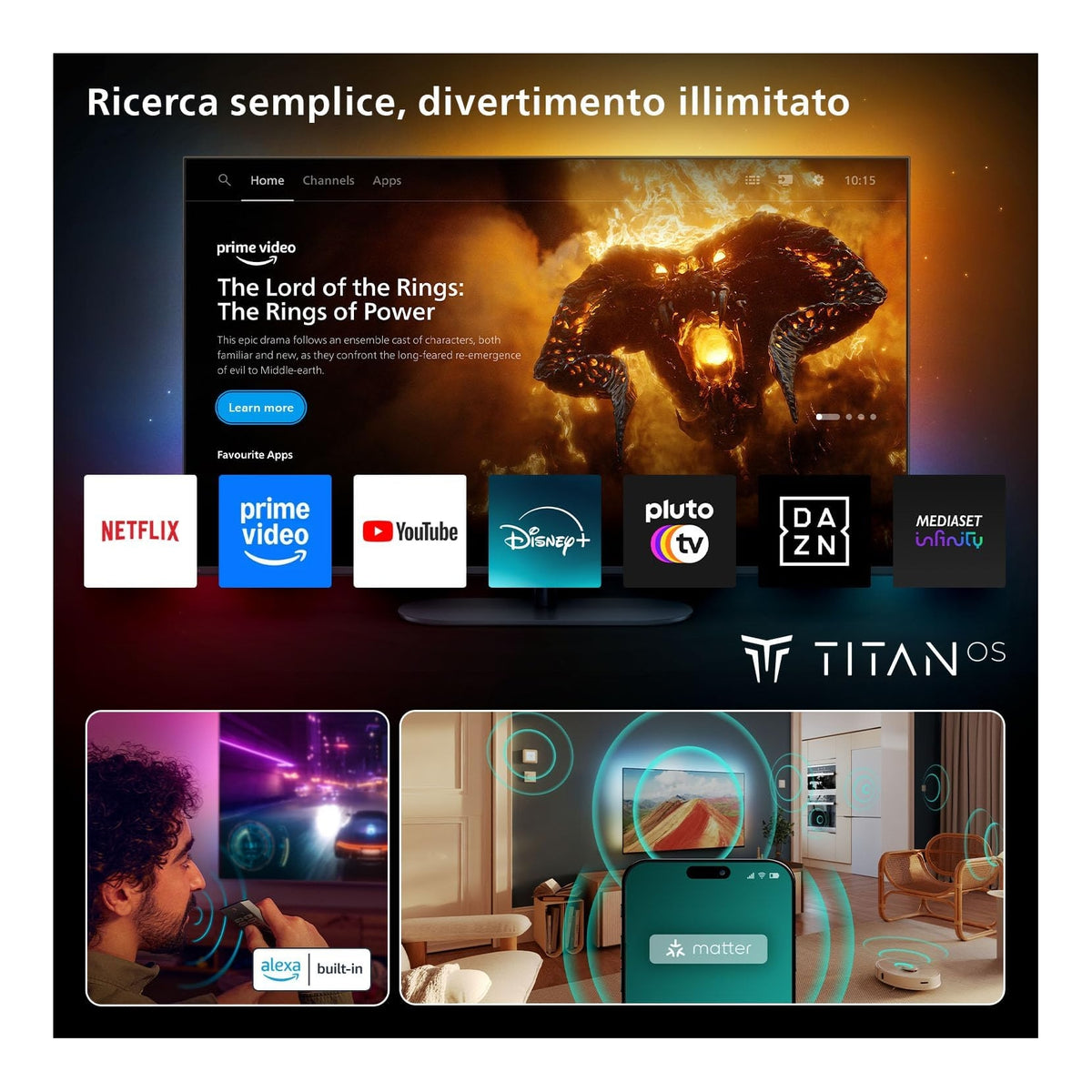 PHILIPS 75MLED820/12 MINI LED 75'' SMART TV 4K ULTRA HD