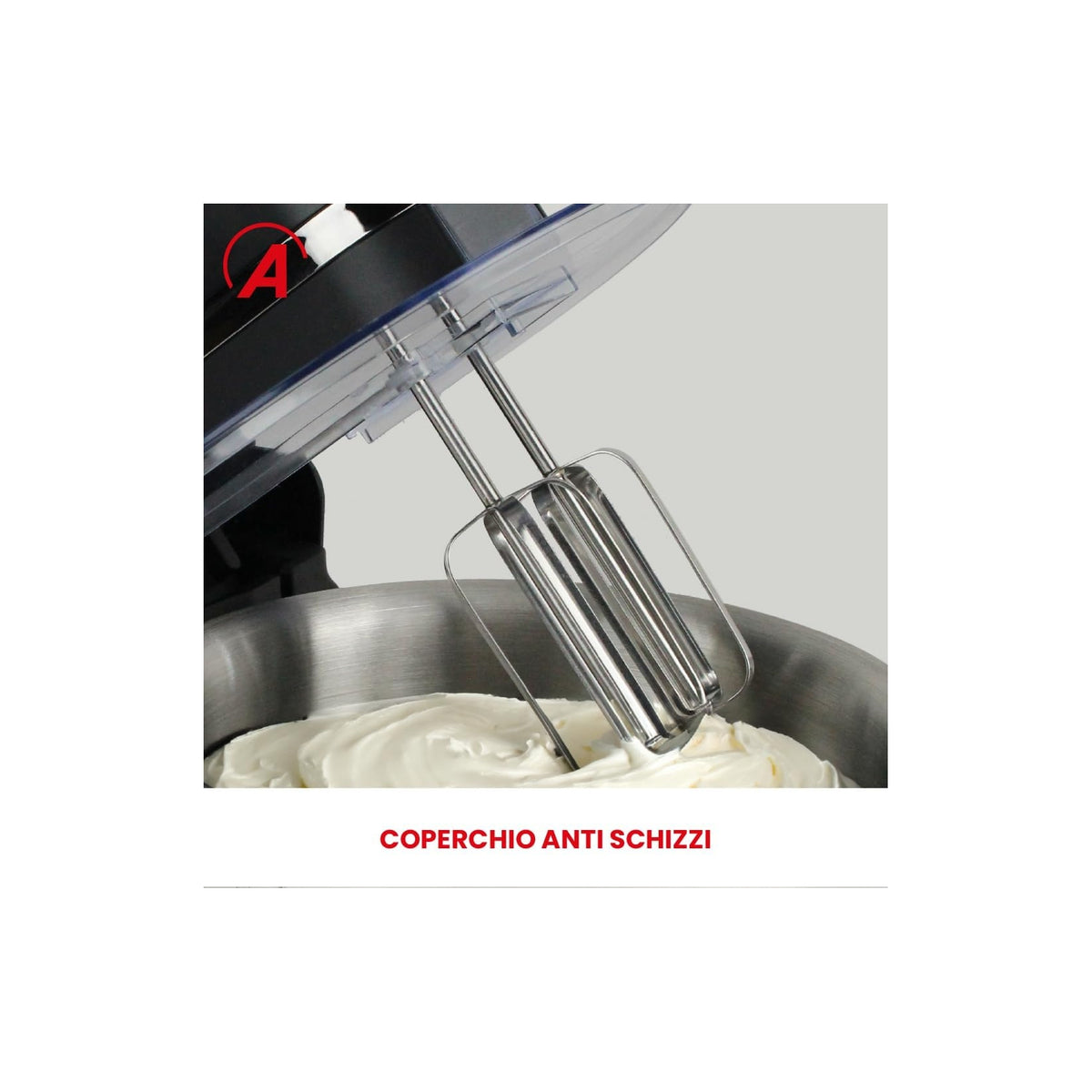 ARDES ARSBAT02 SATURNIUM Sbattitore Elettrico con Ciotola Autorotante da 3.5 Lt - ARDSBAT02