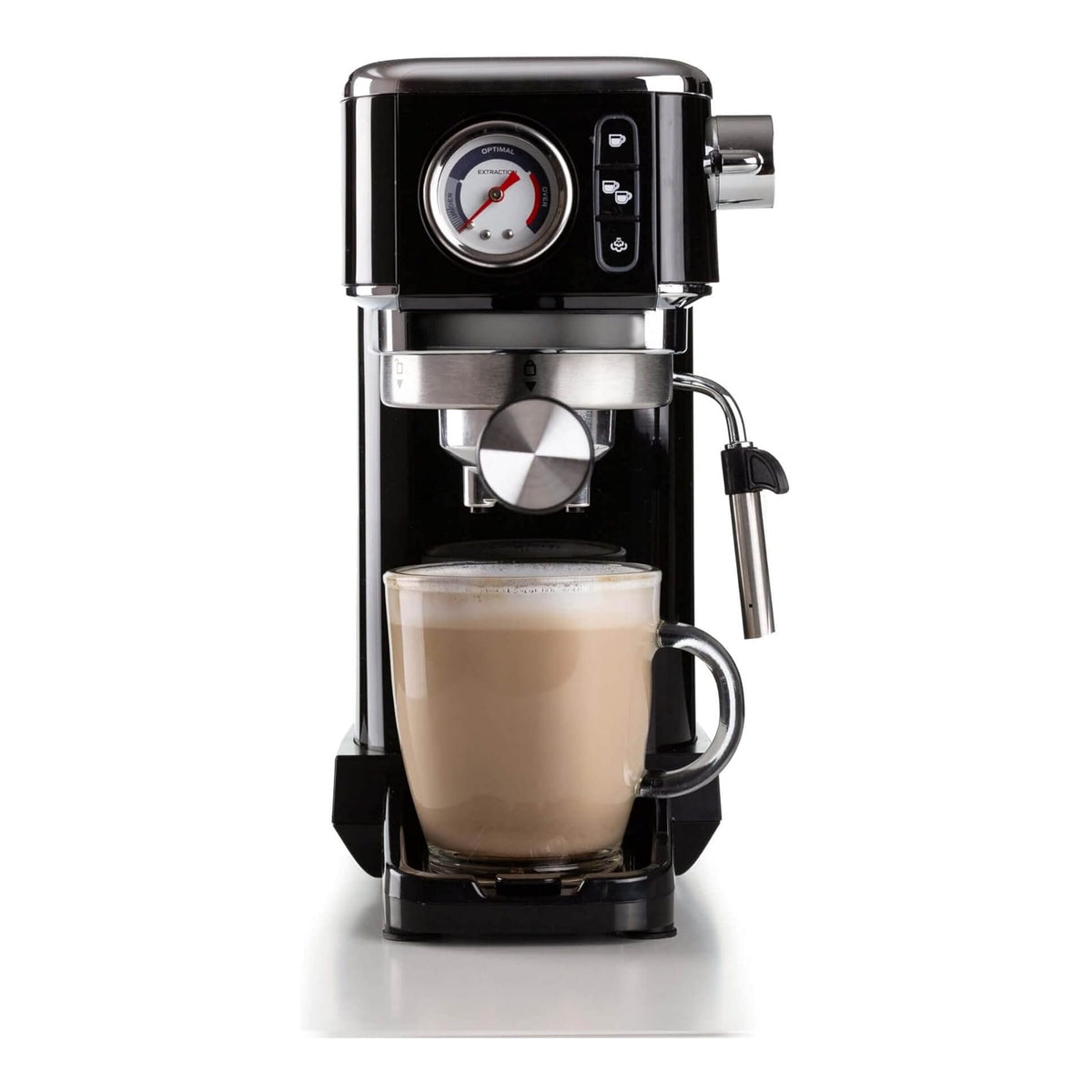 ARIETE 1381 MACCHINA DA CAFFE' ESPRESSO PER CIALDE O MACINATO 1300W SERBATOIO 1,1 LT NERO