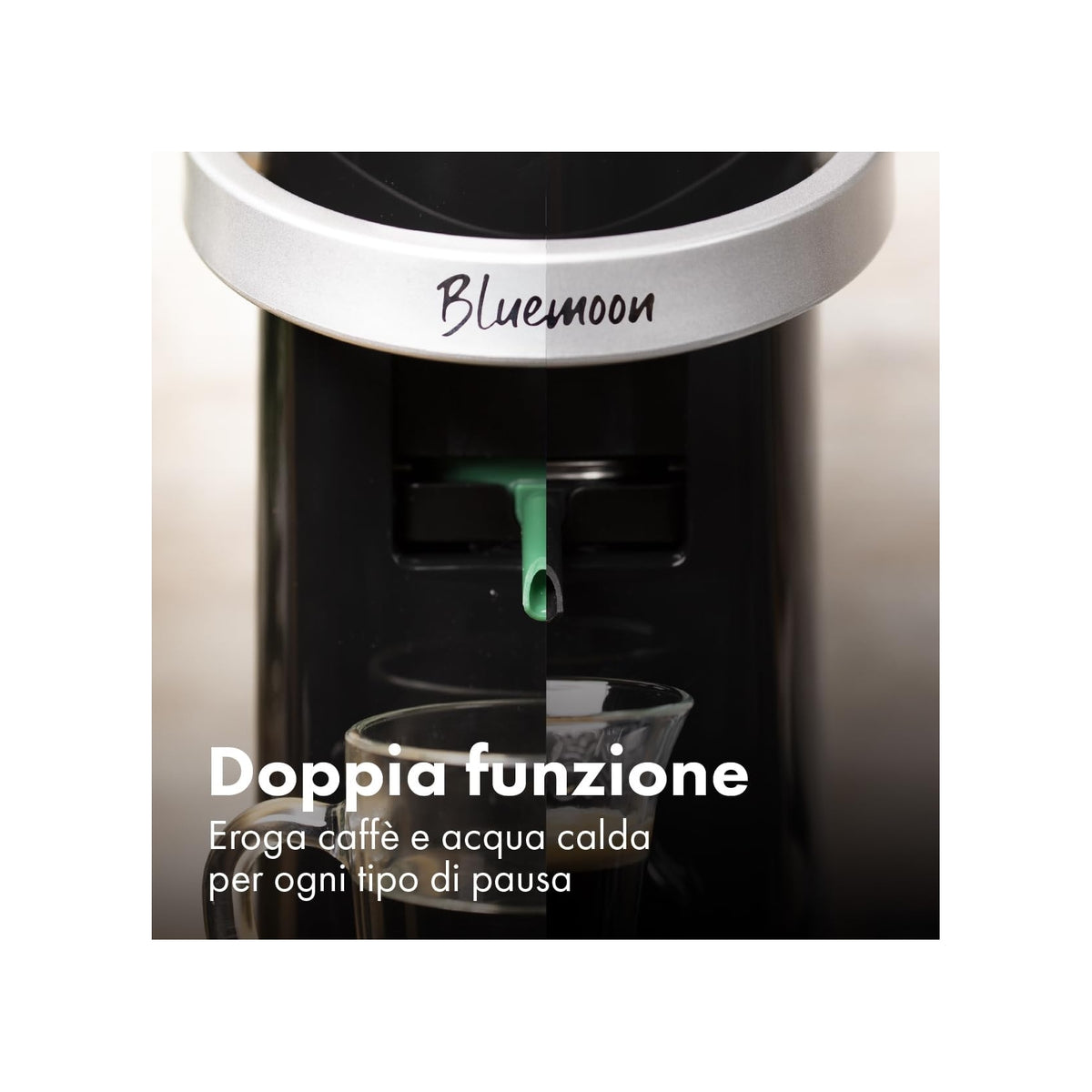 CAFFE BORBONE BLUEMOON/BLK MACCHINA DA CAFFE' 1 TAZZA PER CIALDE - NERO