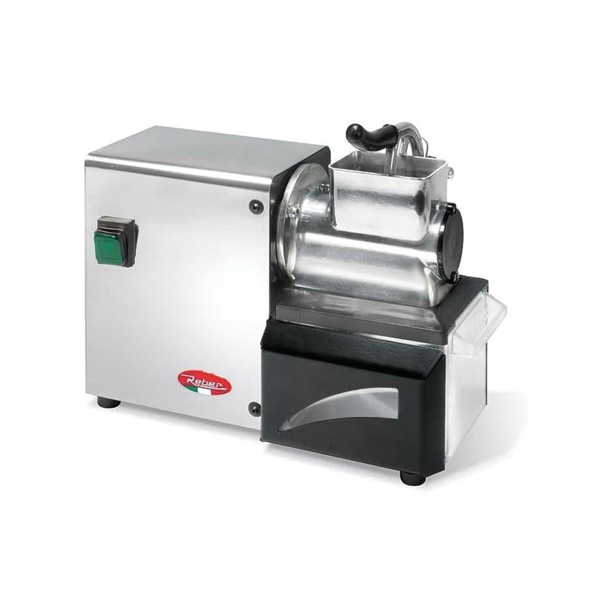 REBER 10053N Grattugia Elettrica Professionale 200W in Alluminio e Acciaio