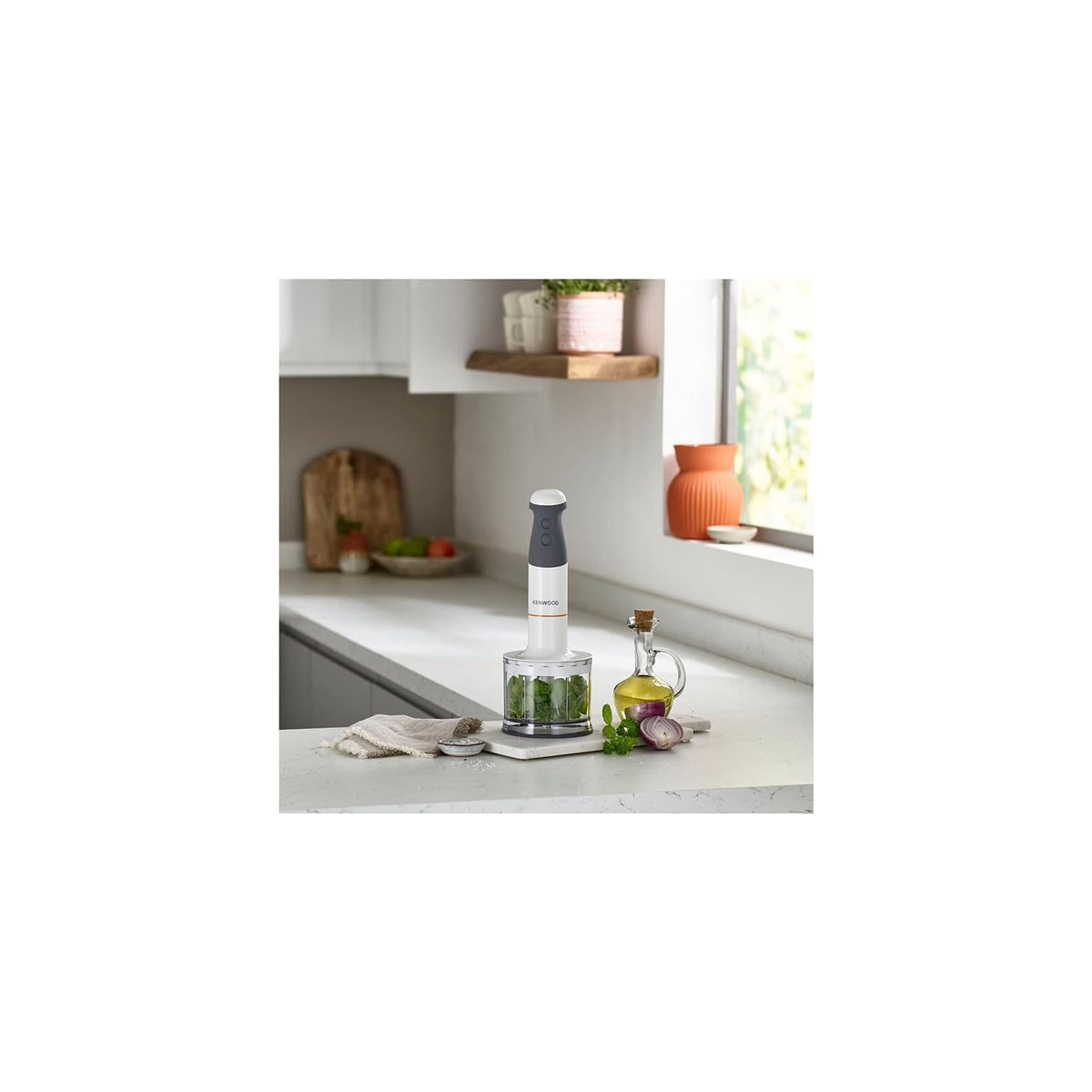 KENWOOD HBM40.306WH Minipimer ad immersione Triblade XL con Accessori