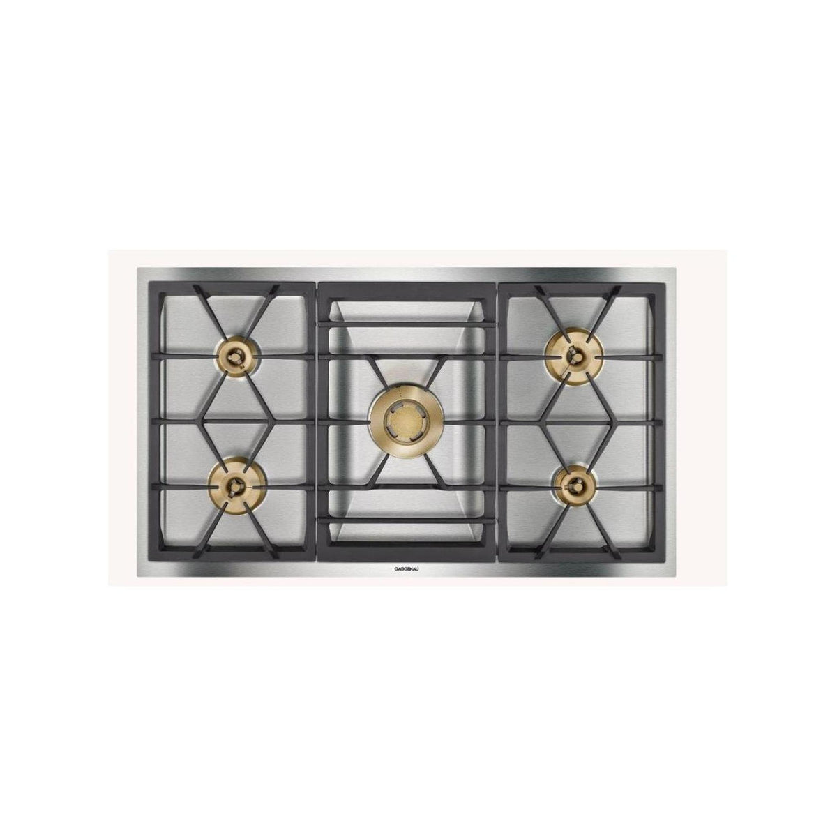 Gaggenau VG491215 Piano cottura da 90cm 5 fuochi a gas metano Acciaio inox - controllo completamente elettronico, senza manopole