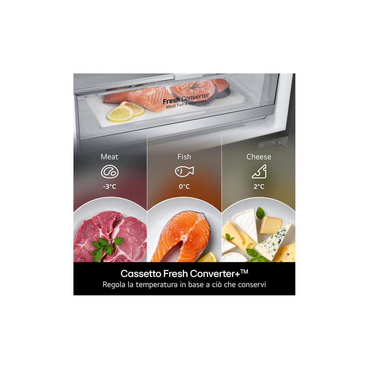 LG GBBW322CPY FRIGORIFEERO COMBINATO 465LT TOTAL NO FROST CLASSE C COLORE ARGENTO