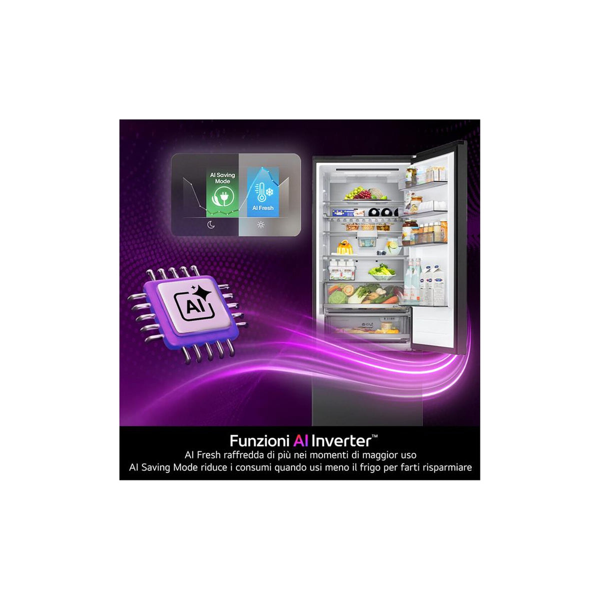 LG GBBW322CPY FRIGORIFEERO COMBINATO 465LT TOTAL NO FROST CLASSE C COLORE ARGENTO