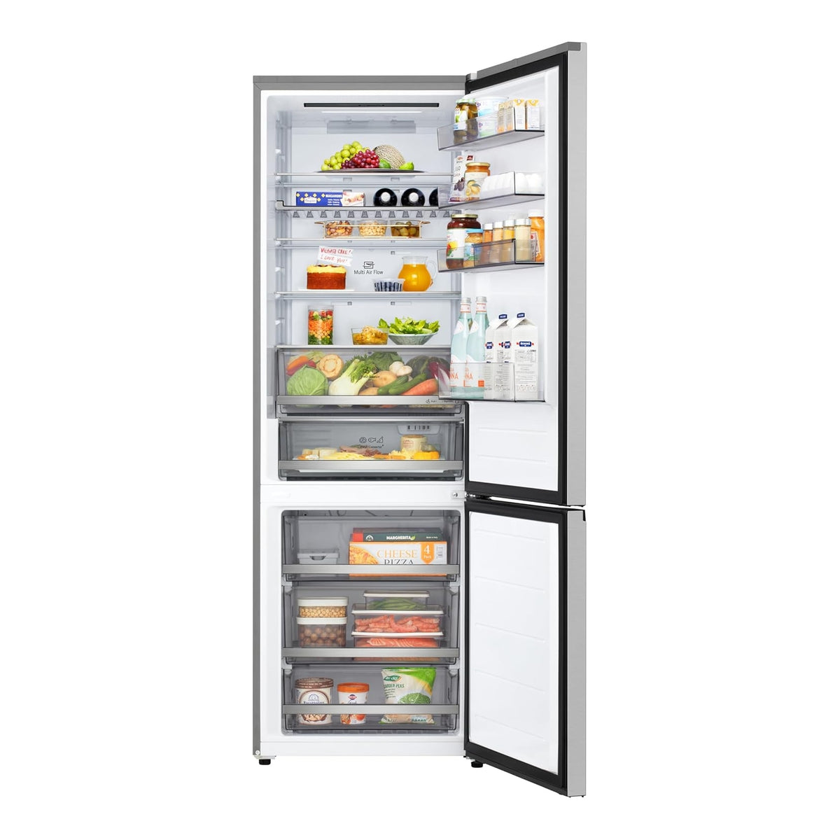 LG GBBW322CPY FRIGORIFEERO COMBINATO 465LT TOTAL NO FROST CLASSE C COLORE ARGENTO