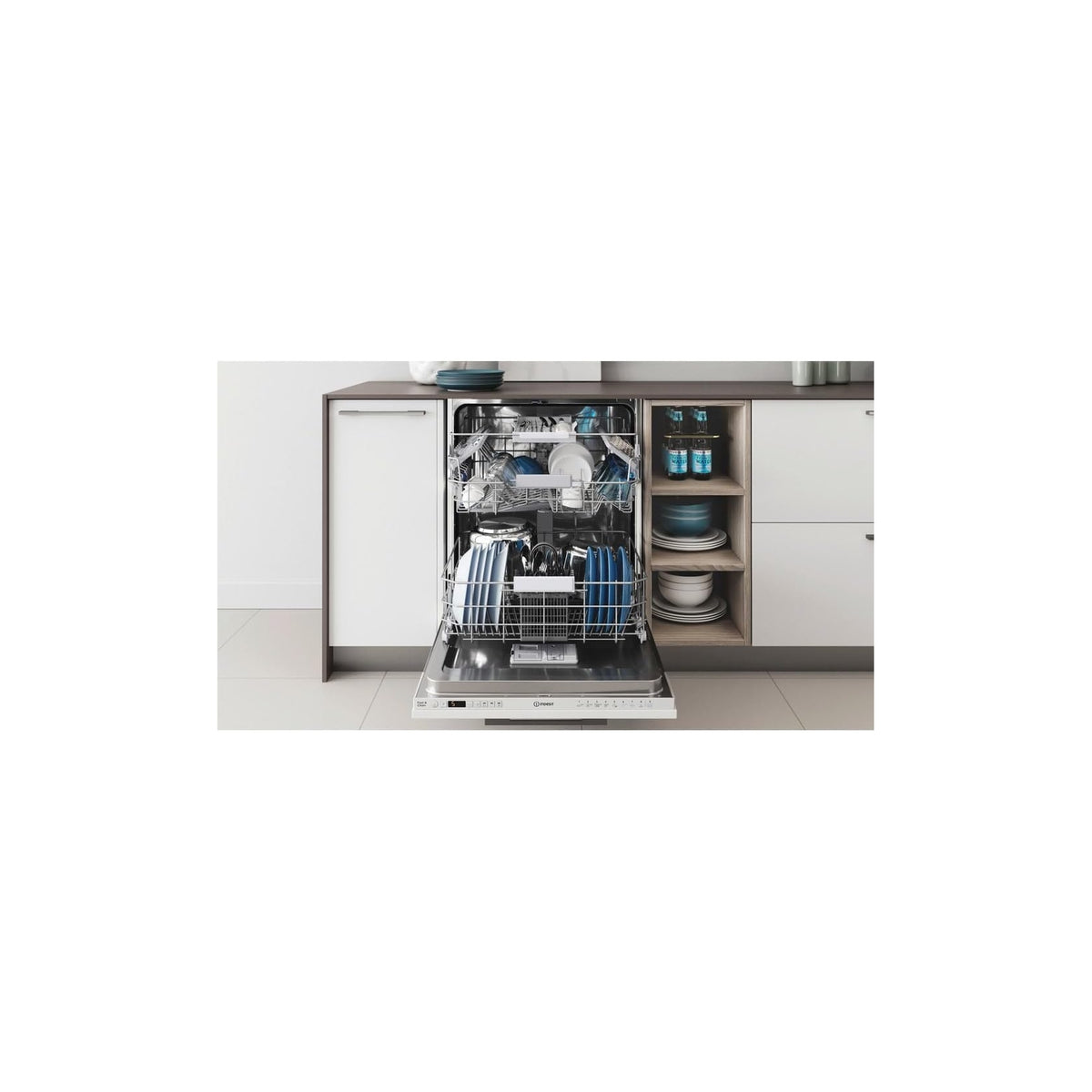 INDESIT DIO 3C24 AC E Lavastoviglie da Incasso a Scomparsa totale, 14 Coperti, Classe E - DIO3C24ACE