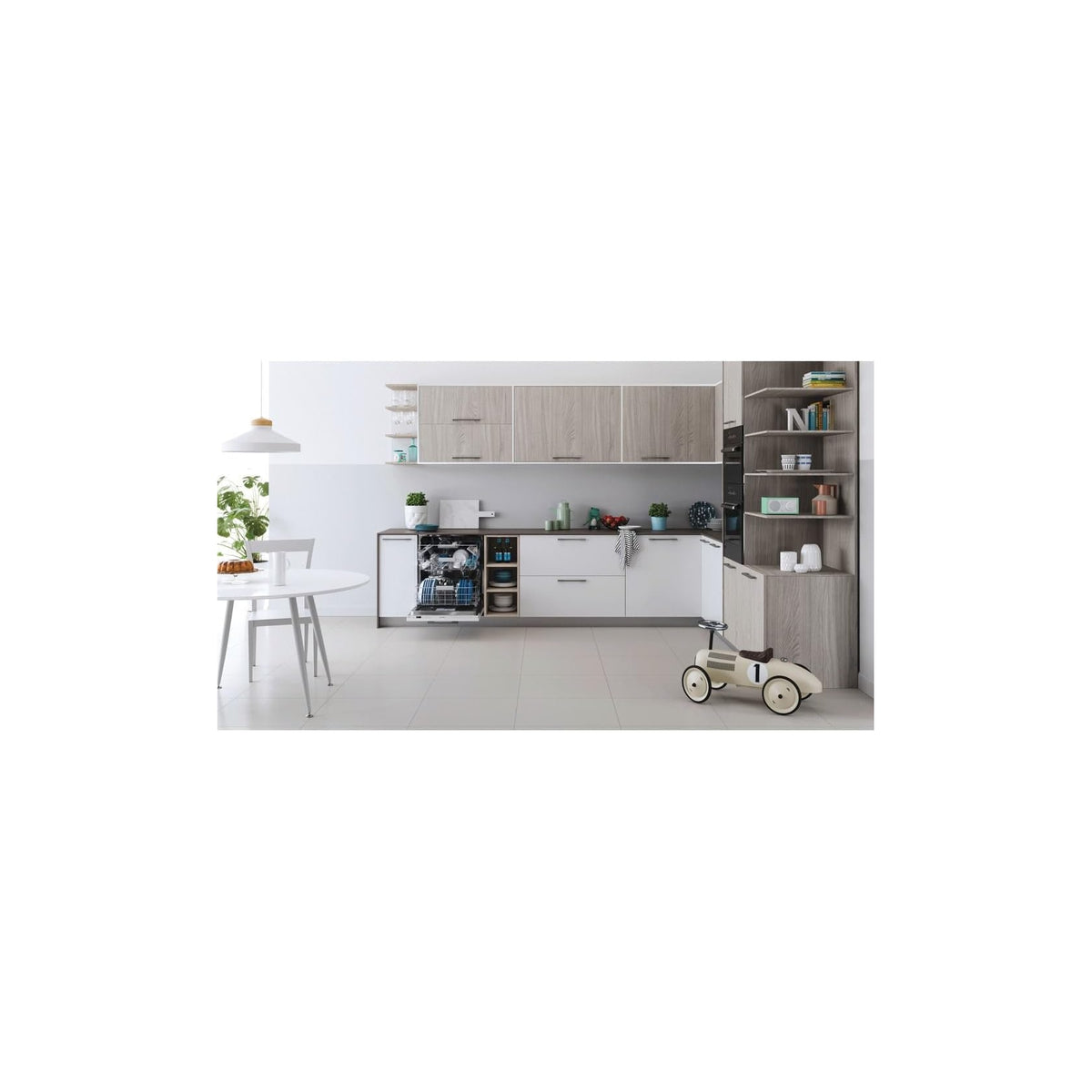 INDESIT DIO 3C24 AC E Lavastoviglie da Incasso a Scomparsa totale, 14 Coperti, Classe E - DIO3C24ACE