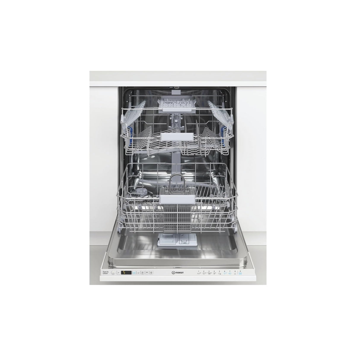 INDESIT DIO 3C24 AC E Lavastoviglie da Incasso a Scomparsa totale, 14 Coperti, Classe E - DIO3C24ACE