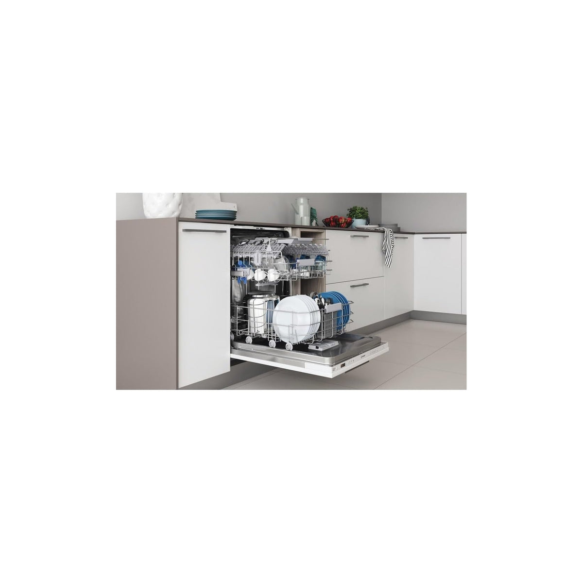 INDESIT DIO 3C24 AC E Lavastoviglie da Incasso a Scomparsa totale, 14 Coperti, Classe E - DIO3C24ACE
