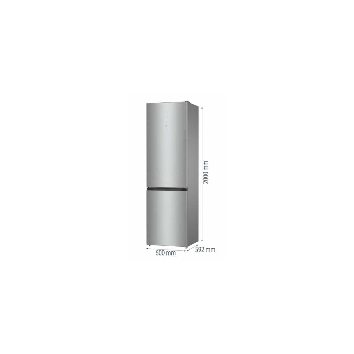 HISENSE RB434N4BCB FRIGORIFERO COMBINATO 331LT TOTAL NO FROST MULTI AIR FLOW CLASSE B COLORE INOX
