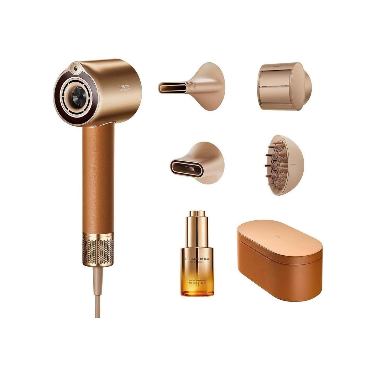 DREAME MIRACLE PRO ASCIUGACAPELLI 1600W 4 TEMPERATURE COLORE ORO