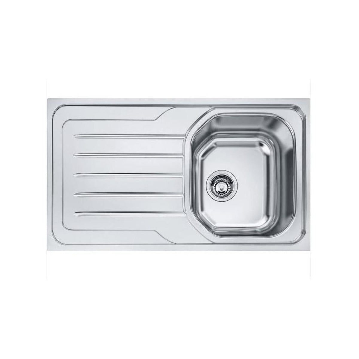 FRANKE OLN 611/86-G Lavello 1 Vasca con Gocciolatoio a Sinistra 86x50Cm - Inox - 101.0564.776