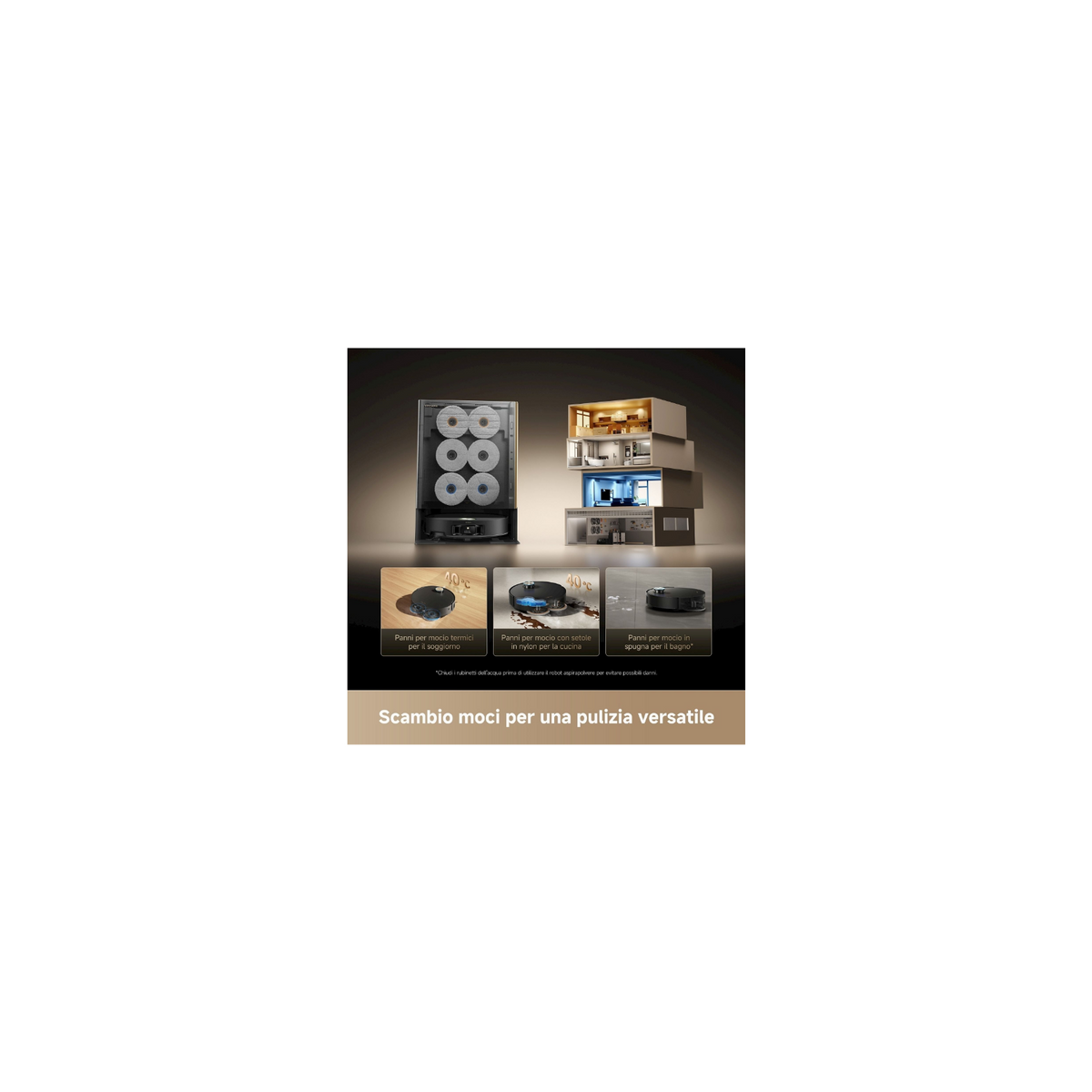 DREAME MATRIX 10 ULTRA BK ROBOT ASPIRAPOLVERE COMBO ASPIRA E LAVA - MATRIX10ULTRABK