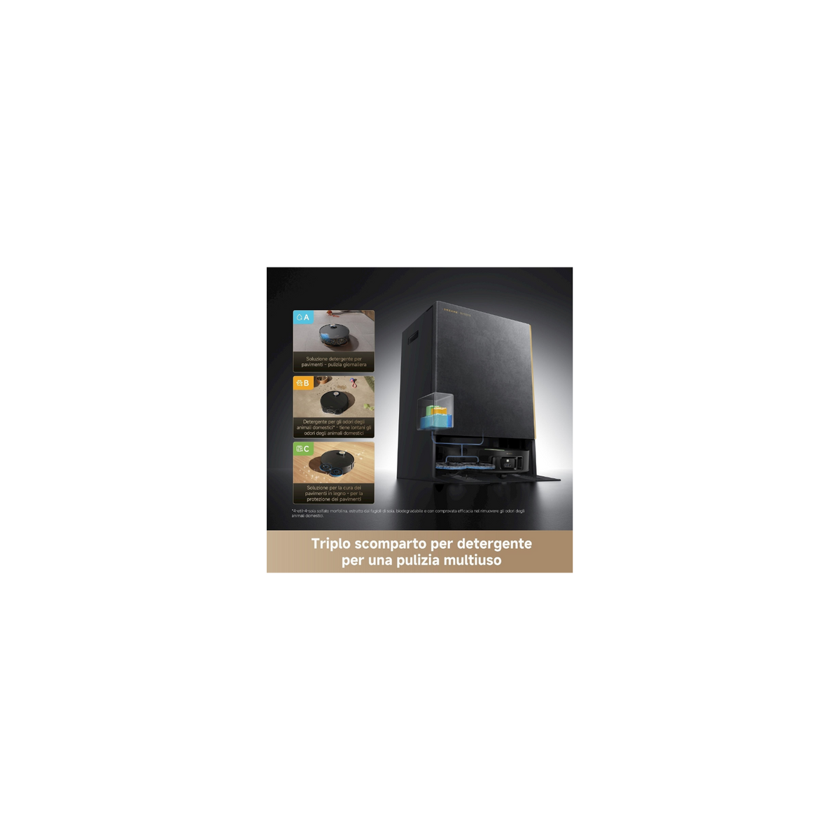 DREAME MATRIX 10 ULTRA BK ROBOT ASPIRAPOLVERE COMBO ASPIRA E LAVA - MATRIX10ULTRABK