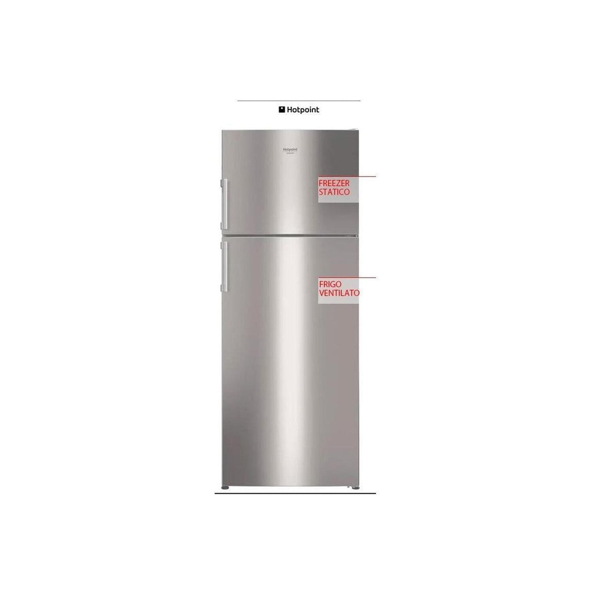 HOTPOINT ARISTON HAT70I 932 S DC FRIGORIFERO DOPPIA PORTA VENTILATO 437LT CLASSE E INOX - HAT70I932SDC