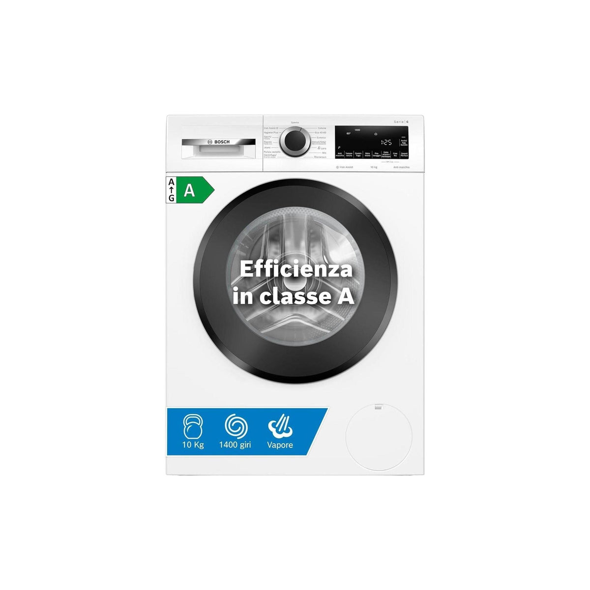 BOSCH WGG254Z0II LAVATRICE 10KG 1400 GIRI VAPORE CLASSE A