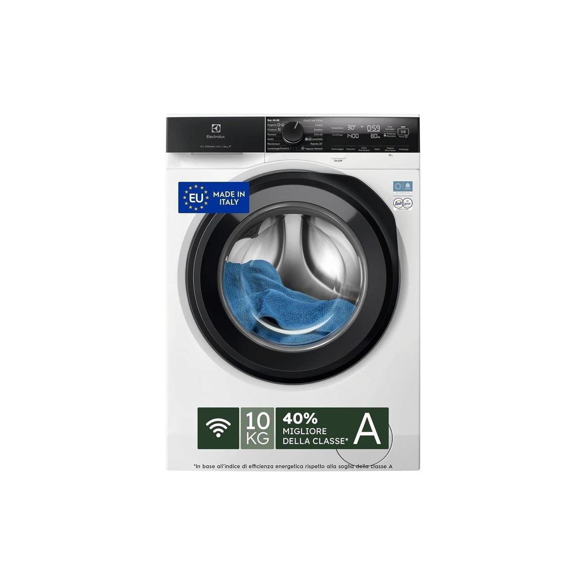 Electrolux Serie 700 SteamCare EW7F410Y Lavatrice 10Kg 1400 Giri Classe A