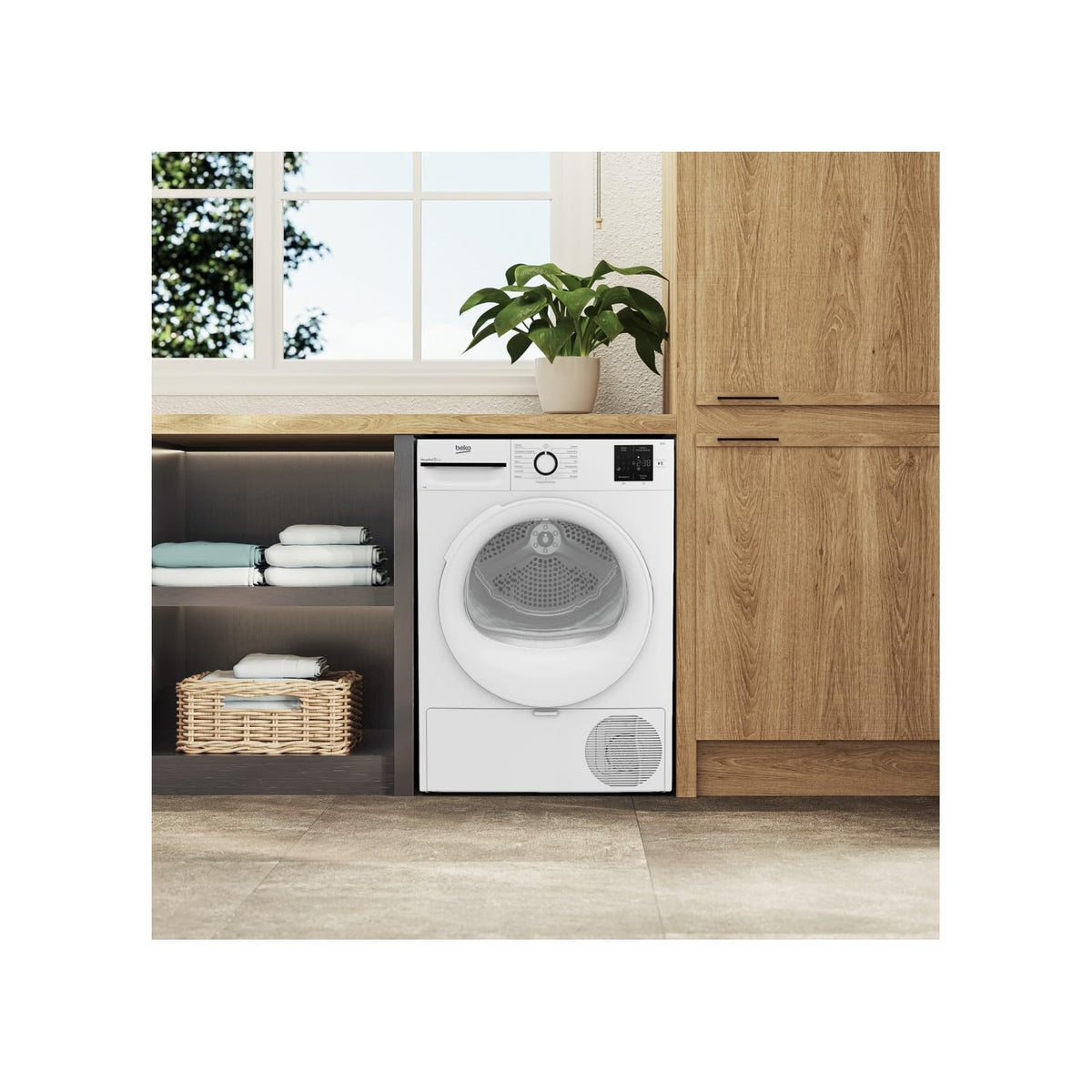 Beko BMT93EW Asciugatrice 9Kg, Pompa di calore Classe D