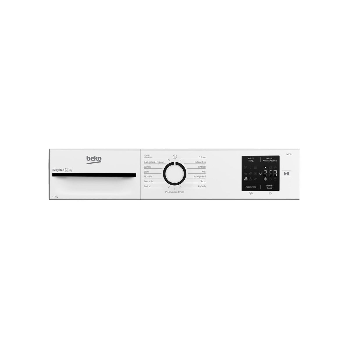 Beko BMT93EW Asciugatrice 9Kg, Pompa di calore Classe D