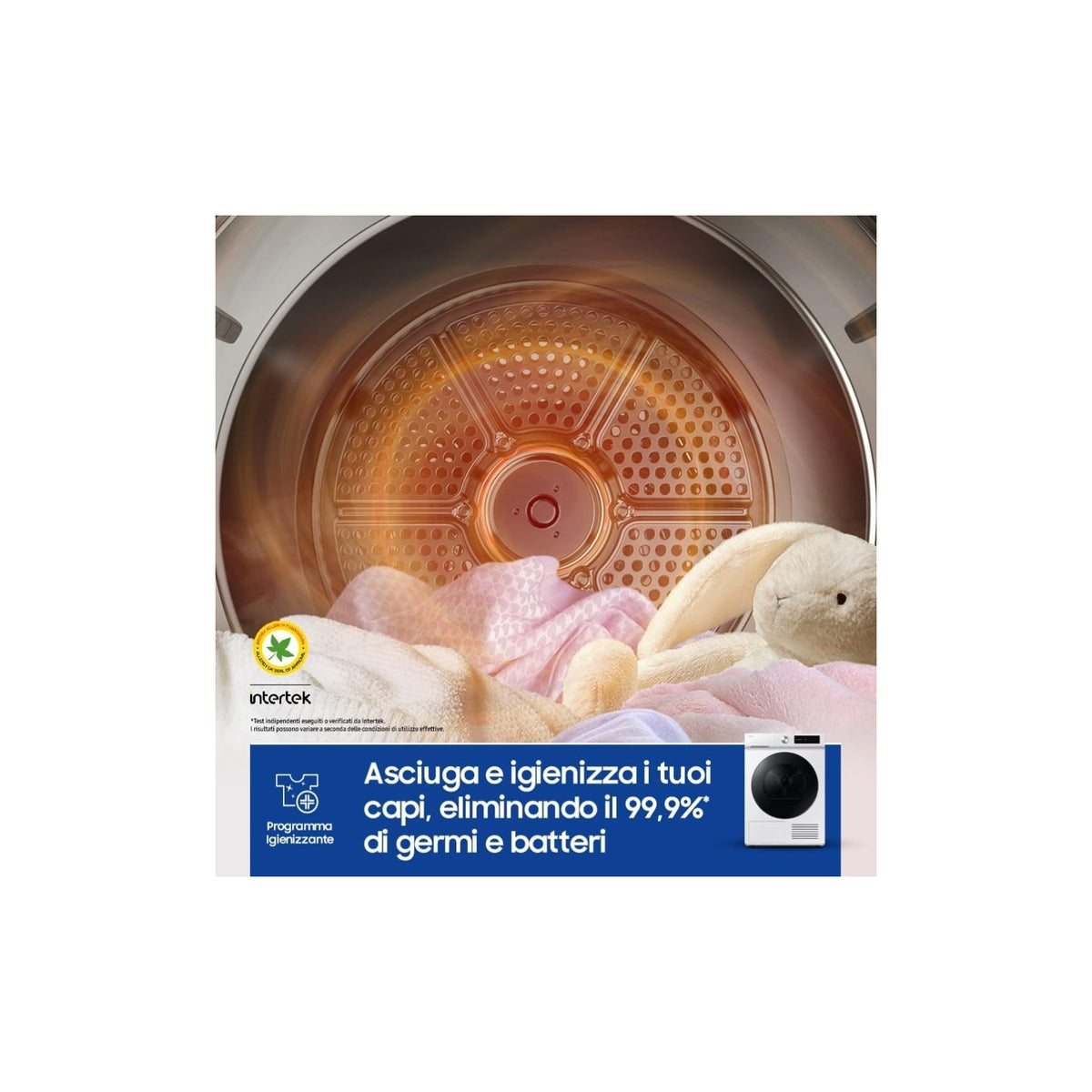 Samsung DV90DB7845GWU3 Asciugatrice Bespoke AI 9Kg Wifi Classe A