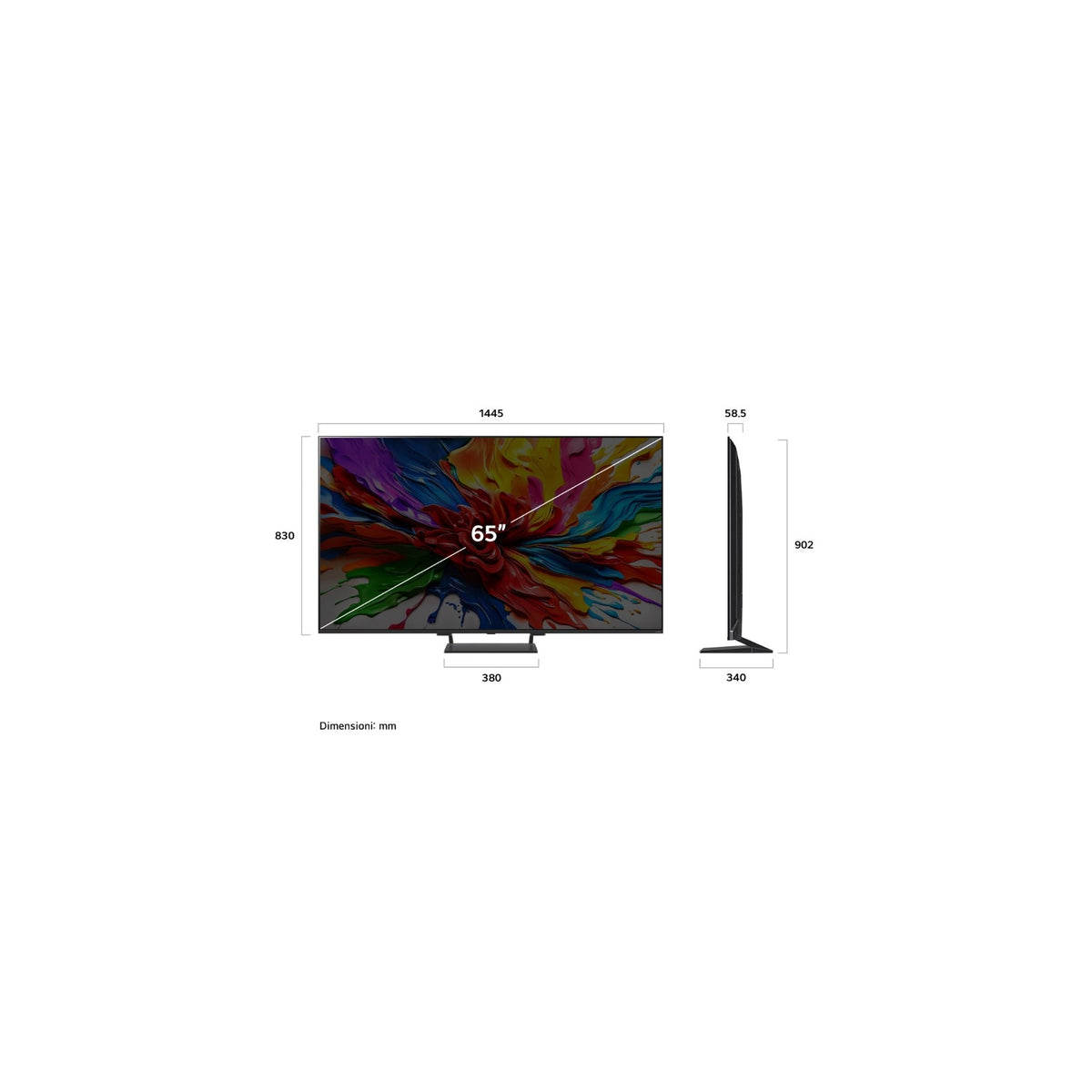 Lg 65QNED93A6A Smart TV QNED Mini LED 65" 4K UHD 120Hz webOS