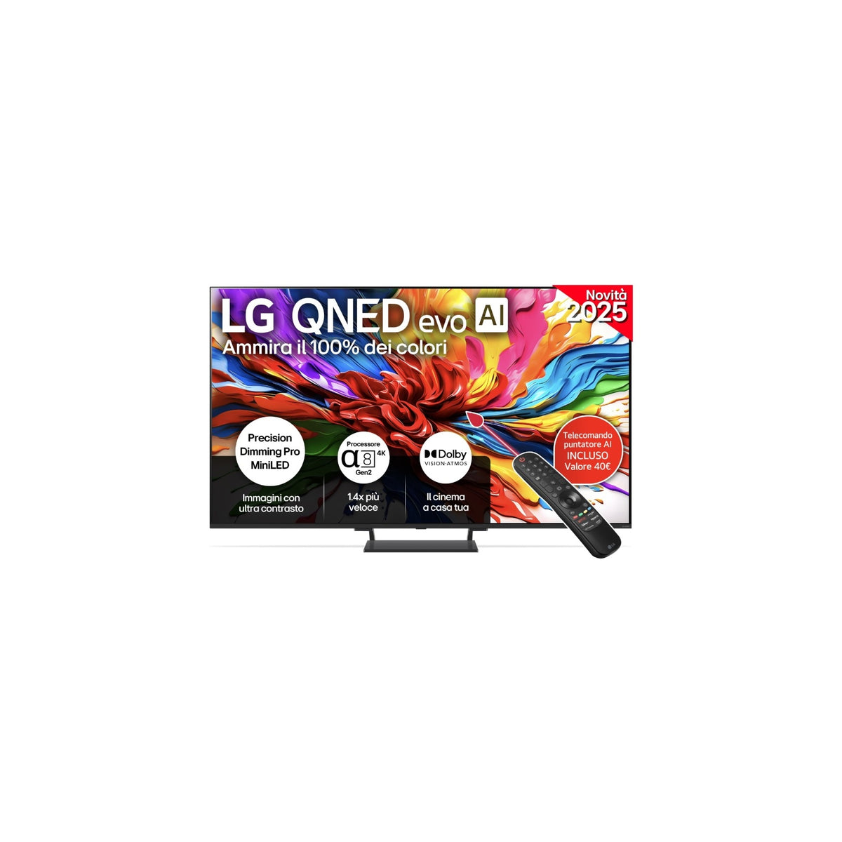 Lg 65QNED93A6A Smart TV QNED Mini LED 65" 4K UHD 120Hz webOS