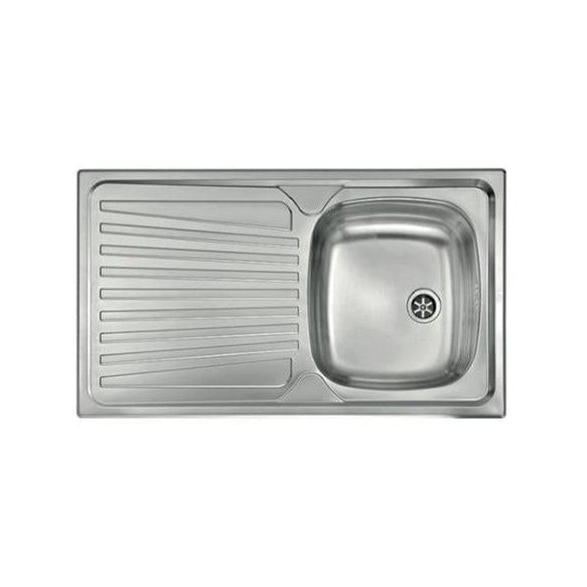 Mondial 011503.d1.01.2016 Lavello 1 vasca con Gocciolatoio a Sinistra 86x50cm - Inox - 0EV001HXD