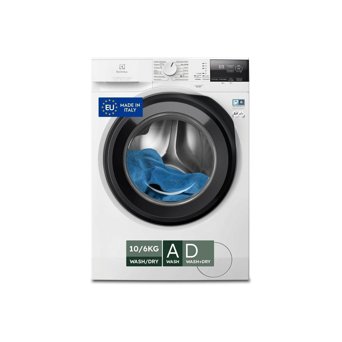 Electrolux EW7W2106G Lavasciuga DualCare 700 10/6 Kg 1600 Giri Classe A/D