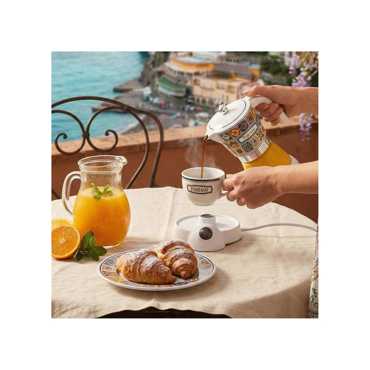 Ariete 1358/1P Caffettiera Elettrica 2/4 Tazze - Positano