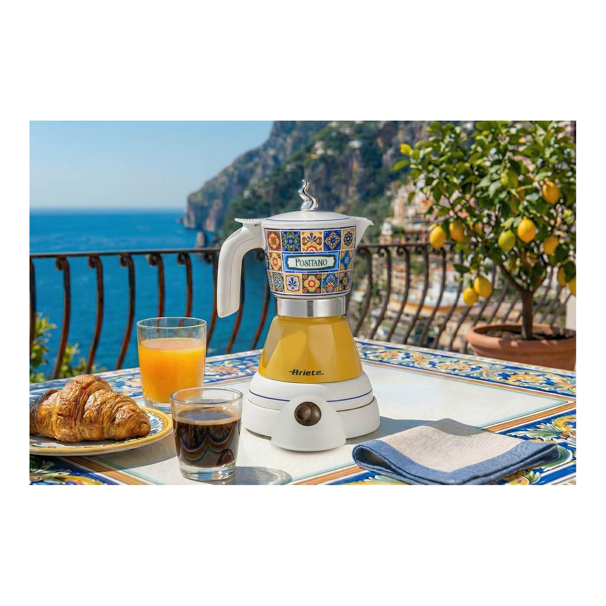 Ariete 1358/1P Caffettiera Elettrica 2/4 Tazze - Positano
