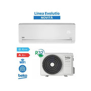 BEKO BEHPG095+BEHPG096 KIT CLIMATIZZATORE MONOSPLIT 9000 BTU MOTORE INVERTER WIFI CLASSE A++/A+
