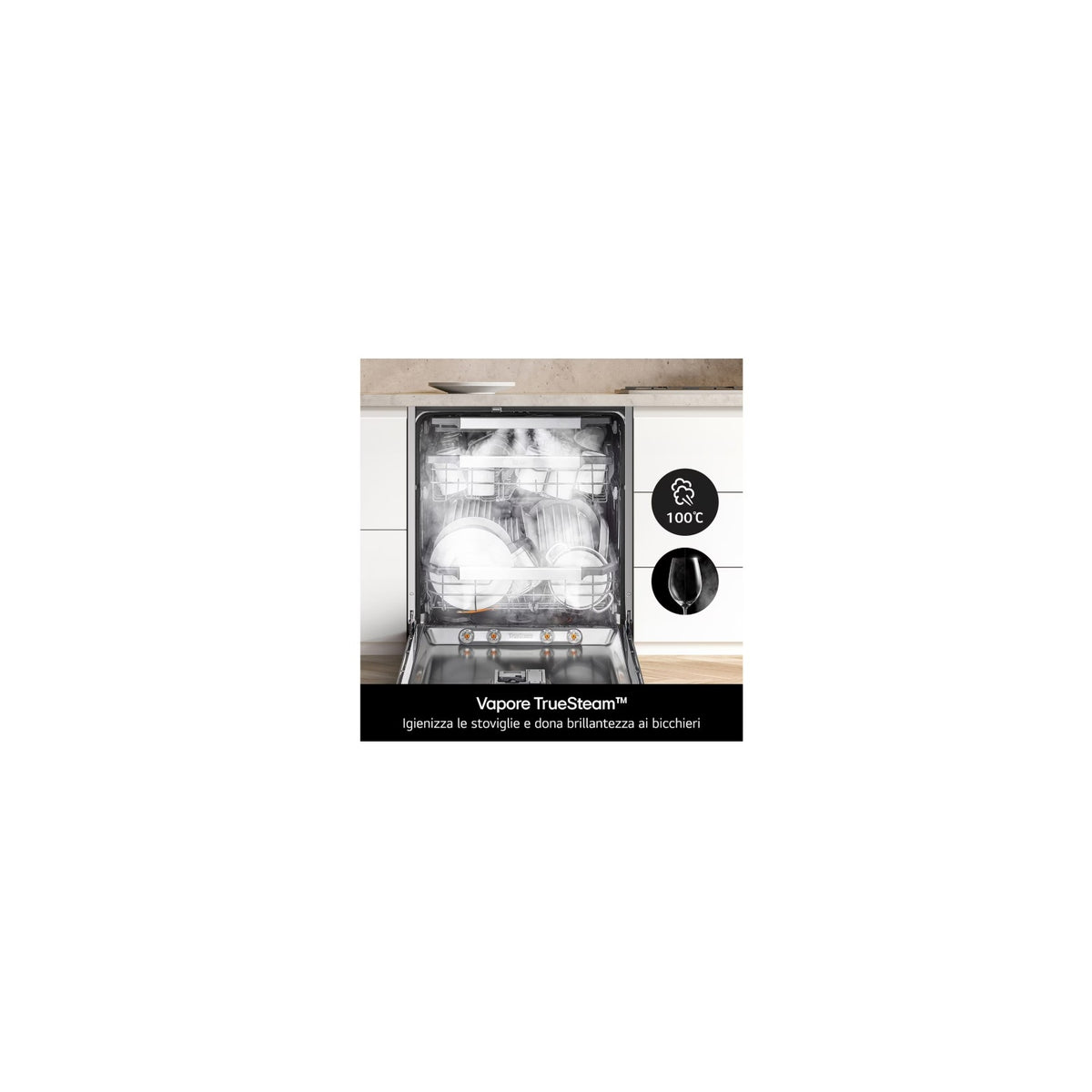 Lg DB375TXS Lavastoviglie da incasso 14 Coperti Wifi Classe A